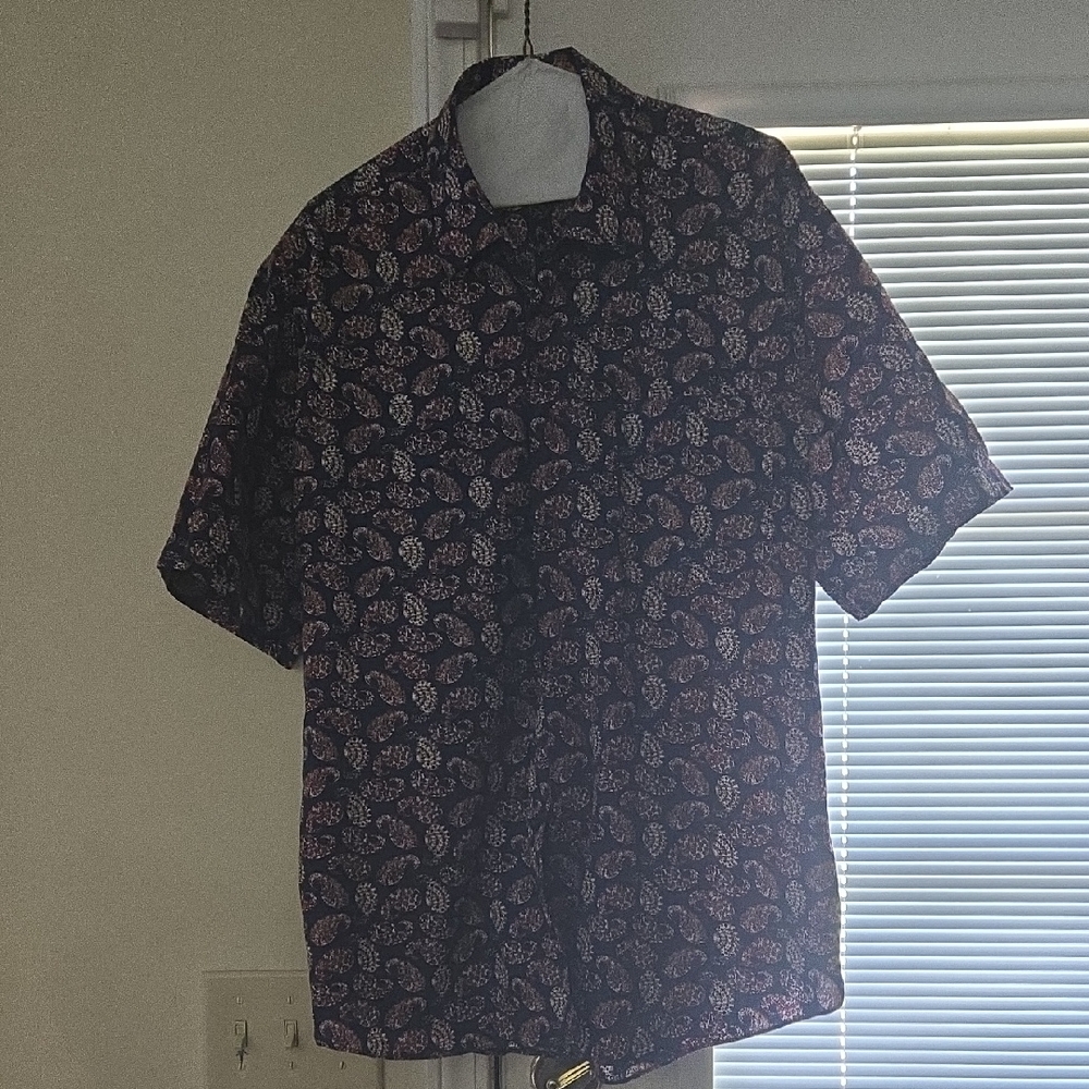 Men's Black Patterned Shirt